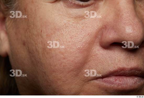 Face Mouth Nose Cheek Skin Woman Chubby Wrinkles Studio photo references