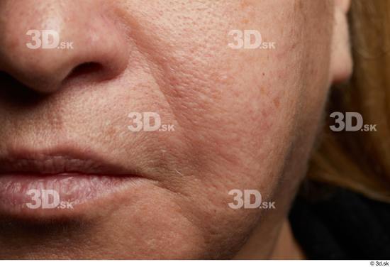 Face Mouth Nose Cheek Skin Woman Chubby Wrinkles Studio photo references