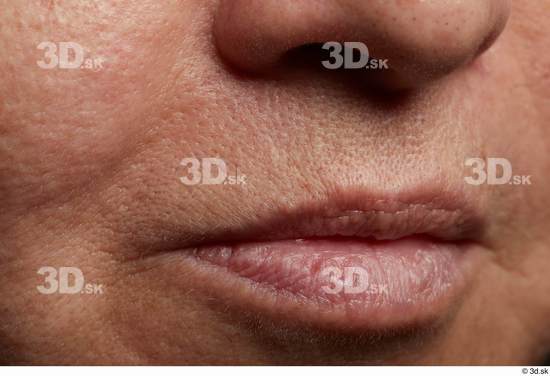 Face Mouth Nose Skin Woman Chubby Wrinkles Studio photo references