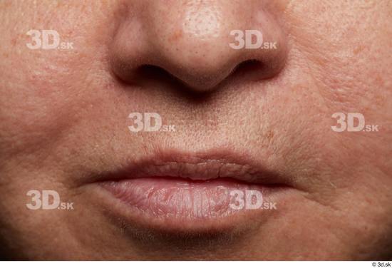 Face Mouth Nose Skin Woman Chubby Wrinkles Studio photo references