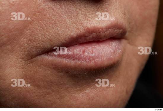 Face Mouth Skin Woman Chubby Wrinkles Studio photo references