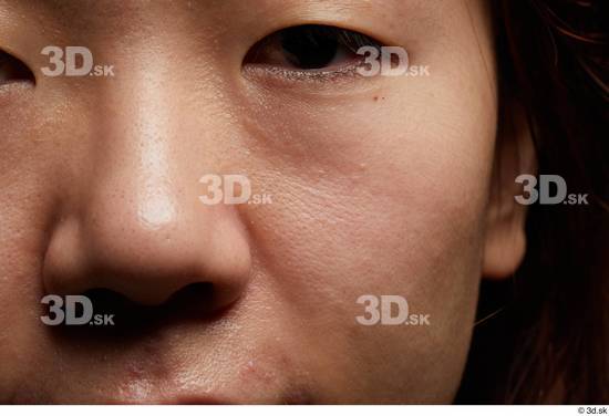 Eye Face Nose Cheek Skin Woman Asian Slim Studio photo references