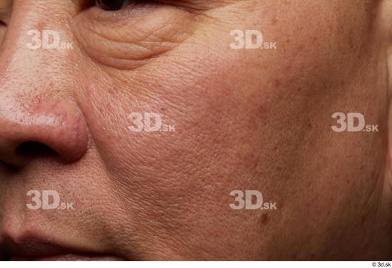 Face Nose Cheek Skin Man Asian Chubby Wrinkles Studio photo references