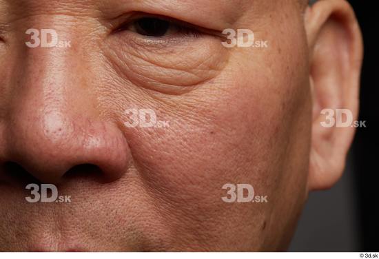 Eye Face Nose Cheek Ear Skin Man Asian Chubby Wrinkles Studio photo references