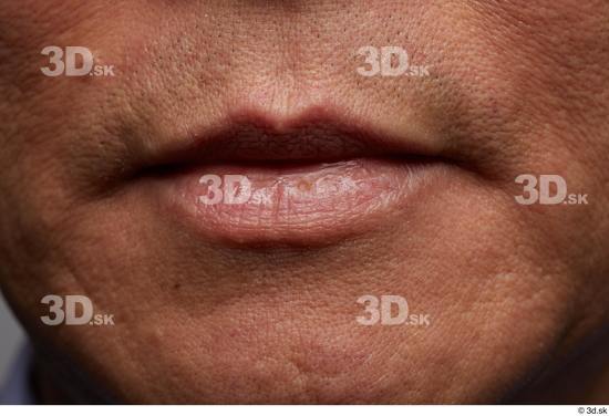 Face Mouth Skin Man Asian Chubby Wrinkles Studio photo references