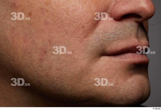 Face Mouth Cheek Skin Man White Slim Studio photo references