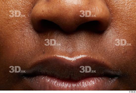 Face Mouth Nose Skin Woman Black Slim Studio photo references