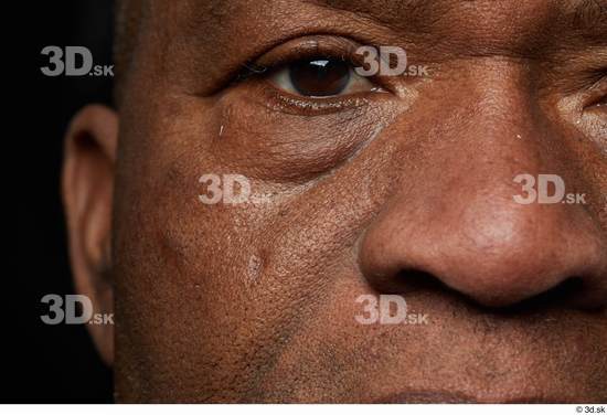 Eye Face Nose Cheek Skin Man Black Slim Wrinkles Studio photo references