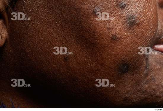 Face Cheek Skin Woman Black Chubby Wrinkles Studio photo references