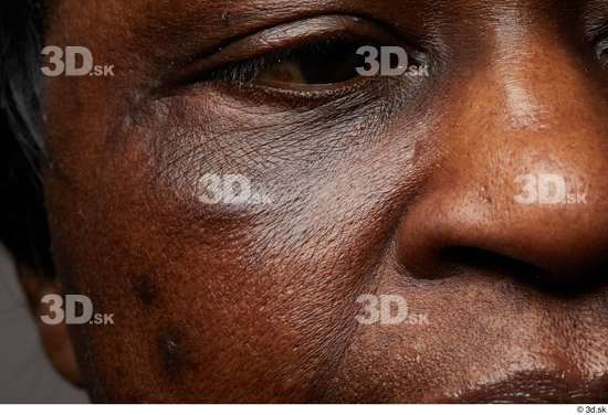 Face Nose Skin Woman Black Chubby Wrinkles Studio photo references