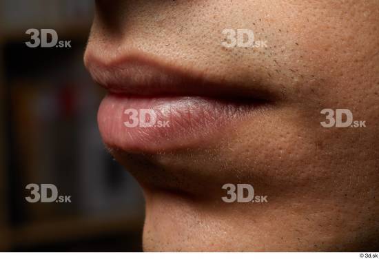 Face Mouth Skin Man Slim Studio photo references