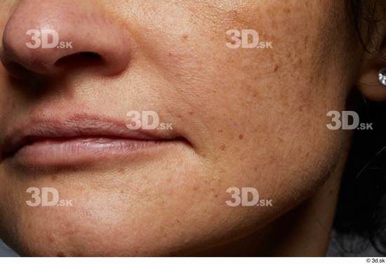 Face Mouth Nose Cheek Skin Woman Slim Studio photo references