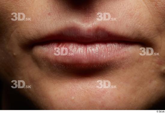 Face Mouth Skin Woman White Slim Wrinkles Studio photo references