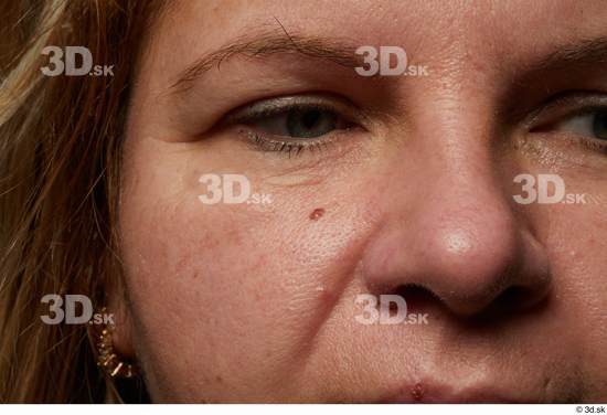 Face Nose Cheek Skin Woman White Chubby Wrinkles Studio photo references