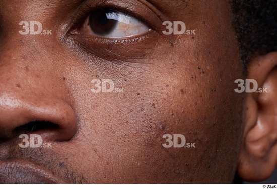 Eye Face Nose Cheek Skin Man Black Slim Studio photo references