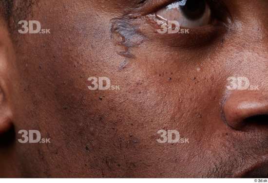 Face Cheek Skin Man Black Scar Slim Studio photo references