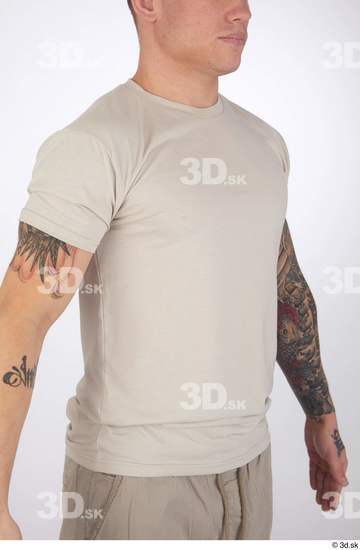 Man White Athletic Male Studio Poses