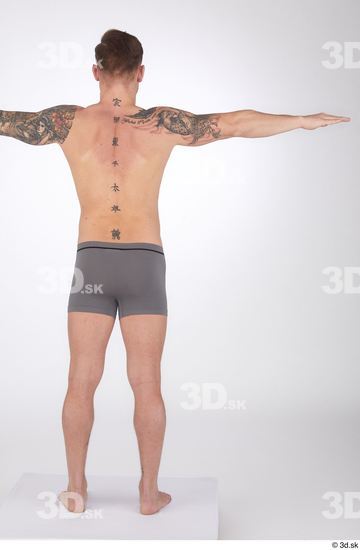 Man White Athletic Male Studio Poses