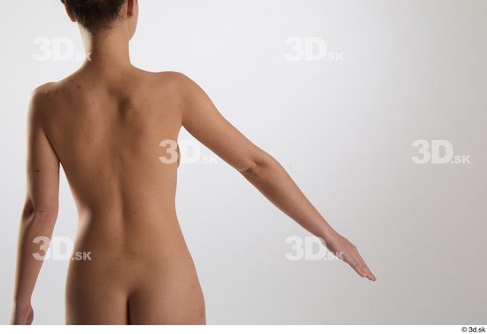 Woman White Slim Female Studio Poses