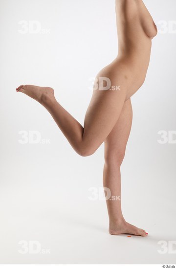 Woman White Slim Female Studio Poses