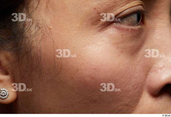 Eye Face Cheek Skin Woman Asian Slim Studio photo references