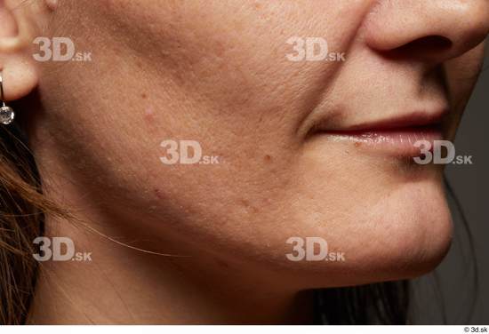 Face Mouth Cheek Skin Woman White Slim Studio photo references