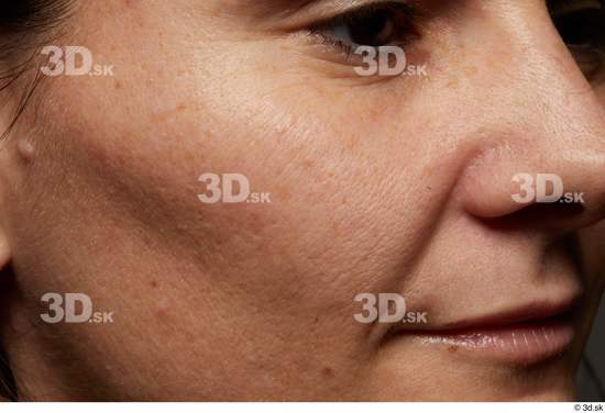 Face Mouth Nose Cheek Skin Woman White Slim Studio photo references