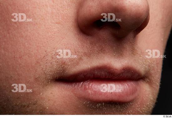 Face Mouth Nose Cheek Skin Man White Slim Studio photo references