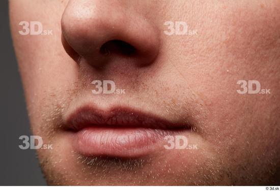 Face Mouth Nose Cheek Skin Man White Slim Studio photo references