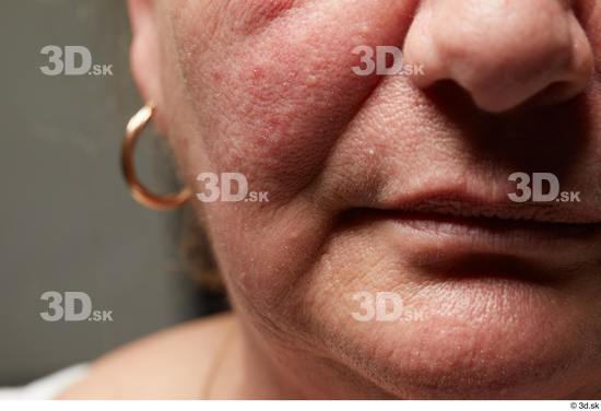 Mouth Nose Cheek Skin Woman Chubby Wrinkles Studio photo references