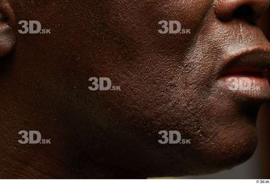 Face Mouth Cheek Skin Man Black Slim Studio photo references