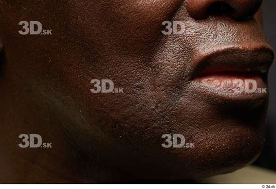 Face Mouth Cheek Skin Man Black Slim Studio photo references