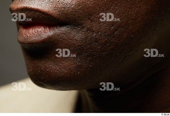 Face Mouth Cheek Skin Man Black Slim Studio photo references