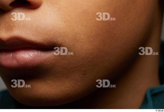 Face Mouth Cheek Skin Man Black Slim Studio photo references