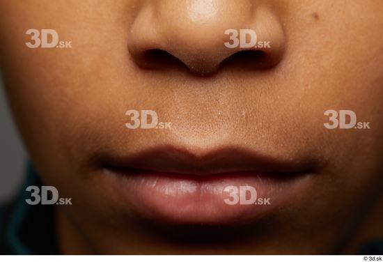 Face Mouth Nose Cheek Skin Man Black Slim Studio photo references