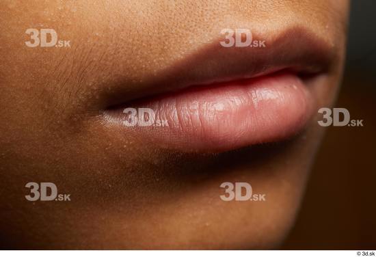 Face Mouth Skin Man Black Slim Studio photo references