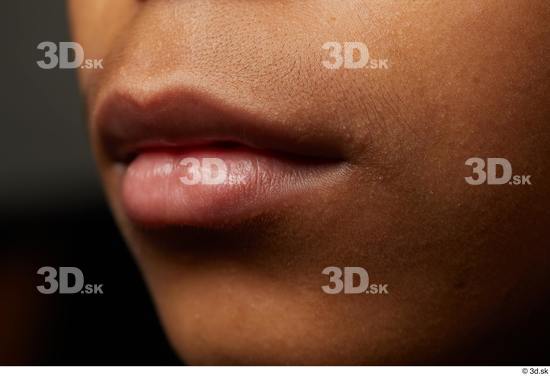 Face Mouth Skin Man Black Slim Studio photo references