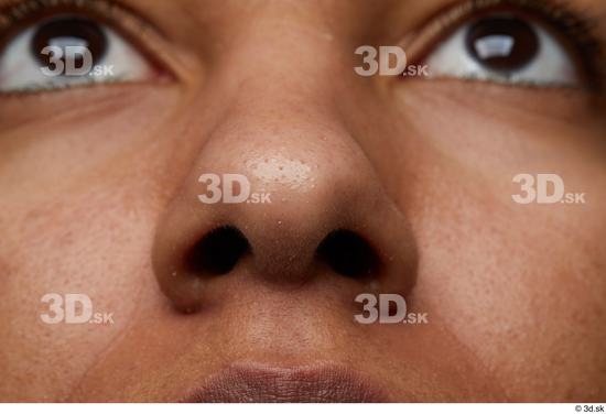 Nose Skin Woman Black Slim Studio photo references