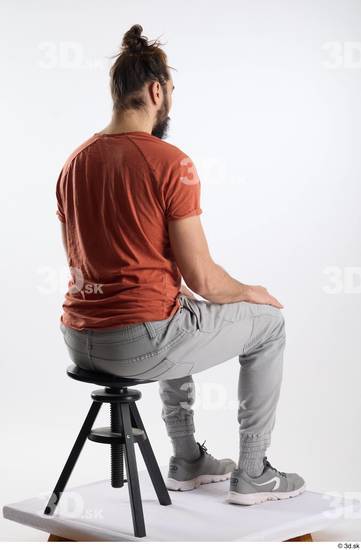 Man White Slim Male Studio Poses