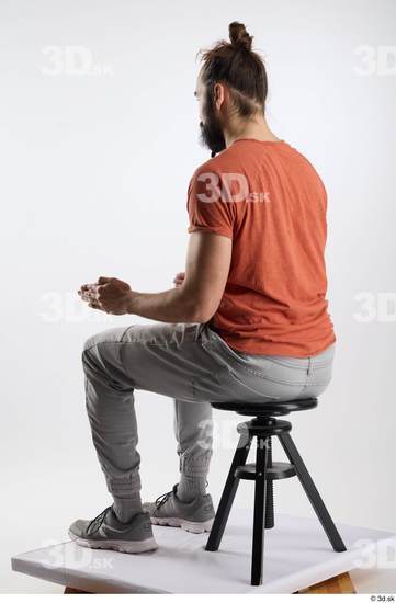 Man White Slim Male Studio Poses