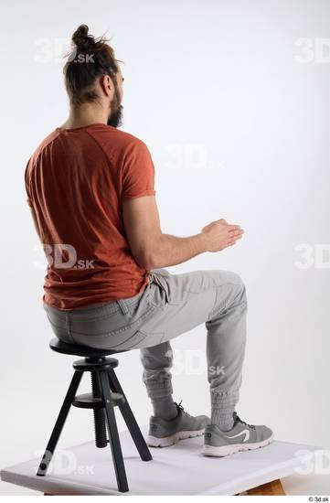 Man White Slim Male Studio Poses