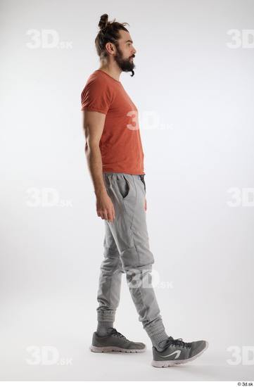 Man White Slim Male Studio Poses