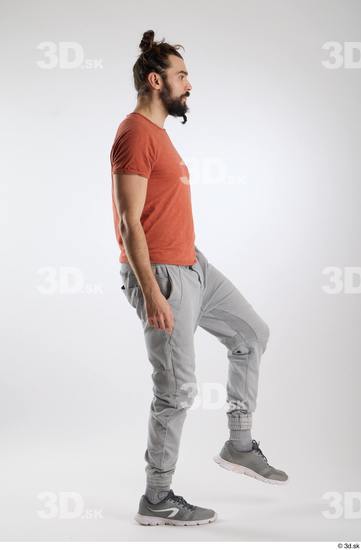 Man White Slim Male Studio Poses