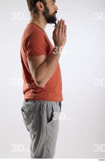 Man White Slim Male Studio Poses