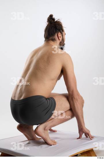 Man White Slim Male Studio Poses