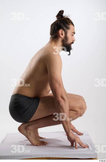 Man White Slim Male Studio Poses