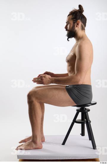 Man White Slim Male Studio Poses