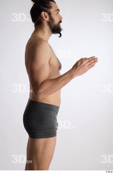 Man White Slim Male Studio Poses