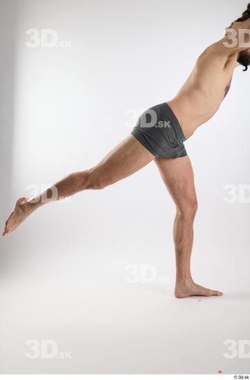 Man White Slim Male Studio Poses