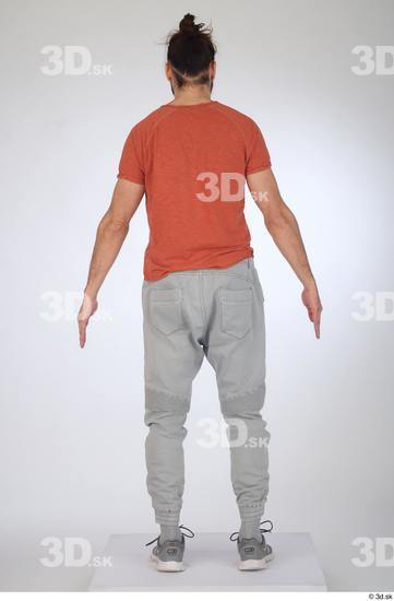 Man White Slim Male Studio Poses